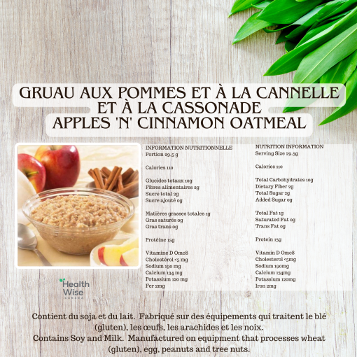 HW Gruau pommes et cannelle – Image 3