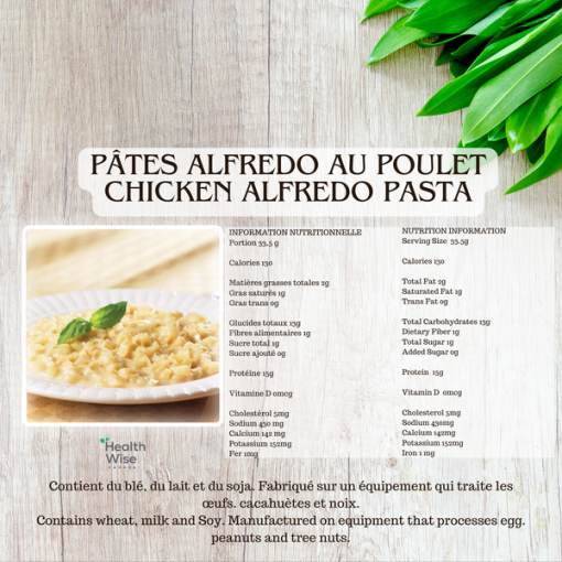 HW Pâtes crémeuse alfredo au poulet – Image 2