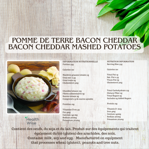 HW Purée de pomme de terre fromage et bacon – Image 2