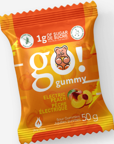 Go Gummy à saveur de pêche électrique (tx)