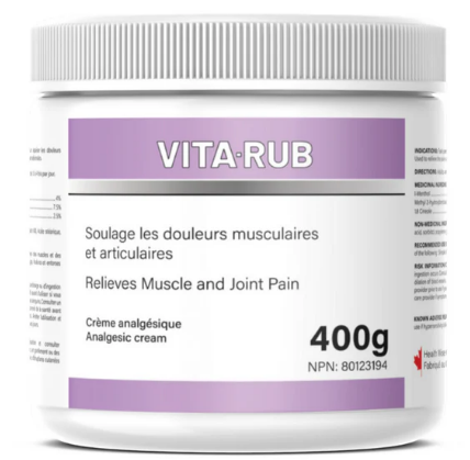 Vita-rub (crème analgésique) 400g (tx)