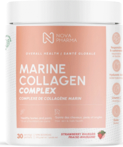Collagène marin à saveur de fraise et rhubarbe (tx)