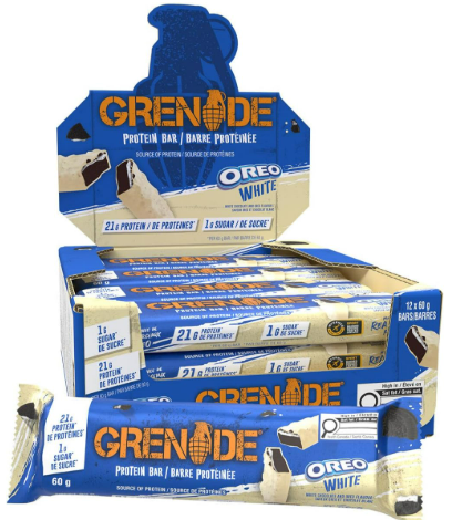 Barre grenade à saveur d'oréo blanc (tx)