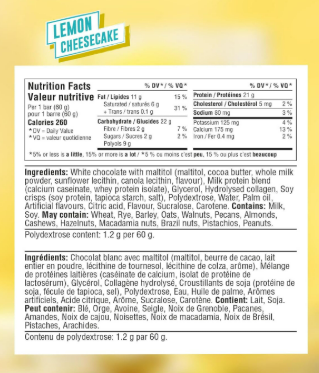 Barre grenade gâteau au fromage au citron (tx) – Image 2